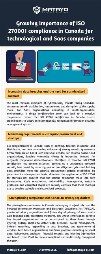 Growing importance of ISO 270001 compliance in Canada for technological and Saas companies.jpg by Matayo