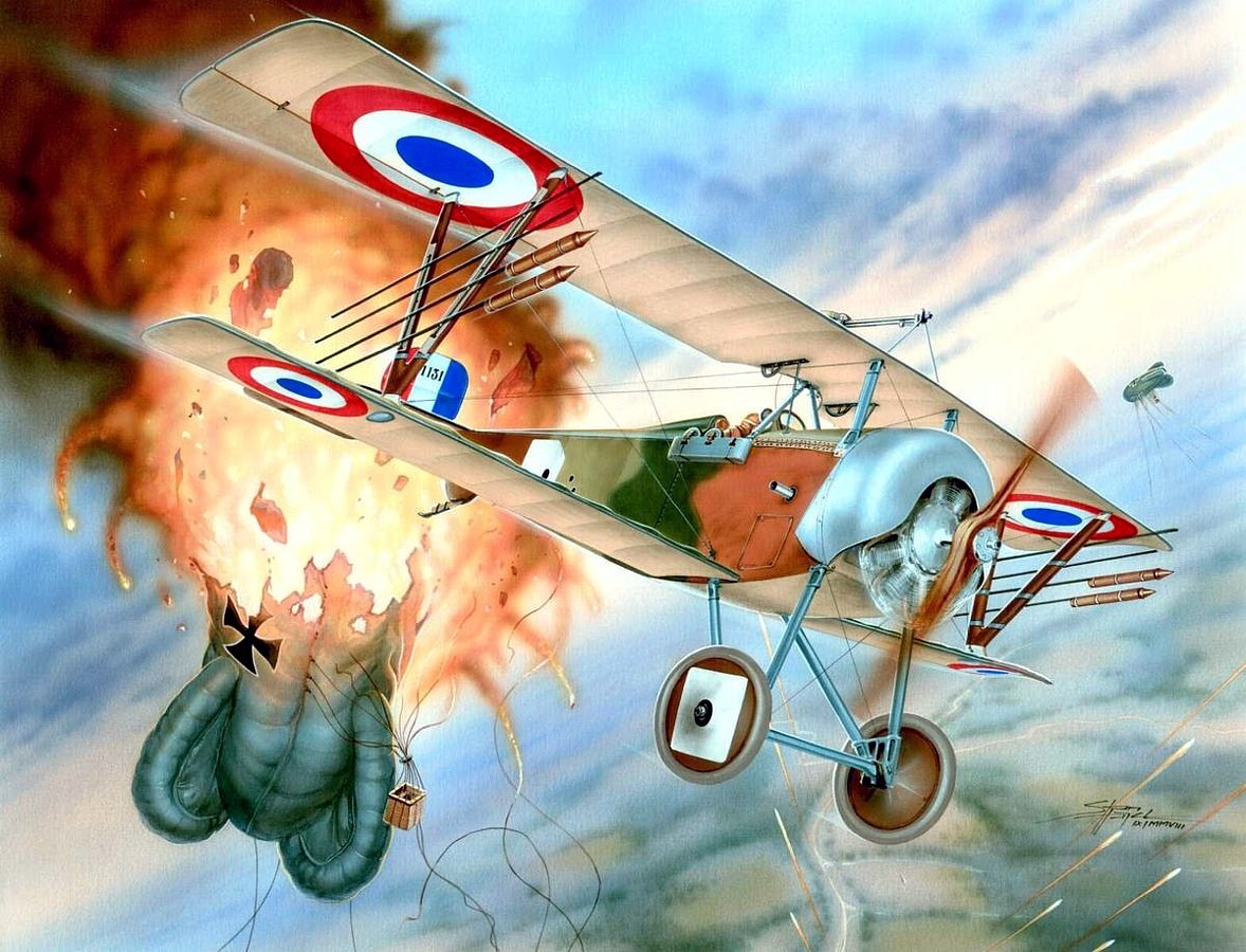 NieuportRocket.jpg French, Nieuport,  Nieuport 16c1, Charles Chouteau Johnson, Lafayette Squadron, Toko 1/72, Roden 1/72,  plastic model, world war one, biplane, French Air Service,  First World War, Le Prieur Rocket by ScottUehl