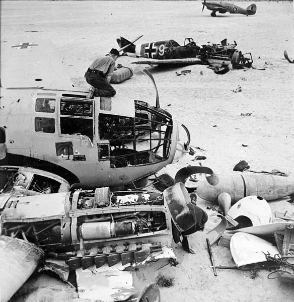 Smashed He111 Desert.jpg  by ScottUehl