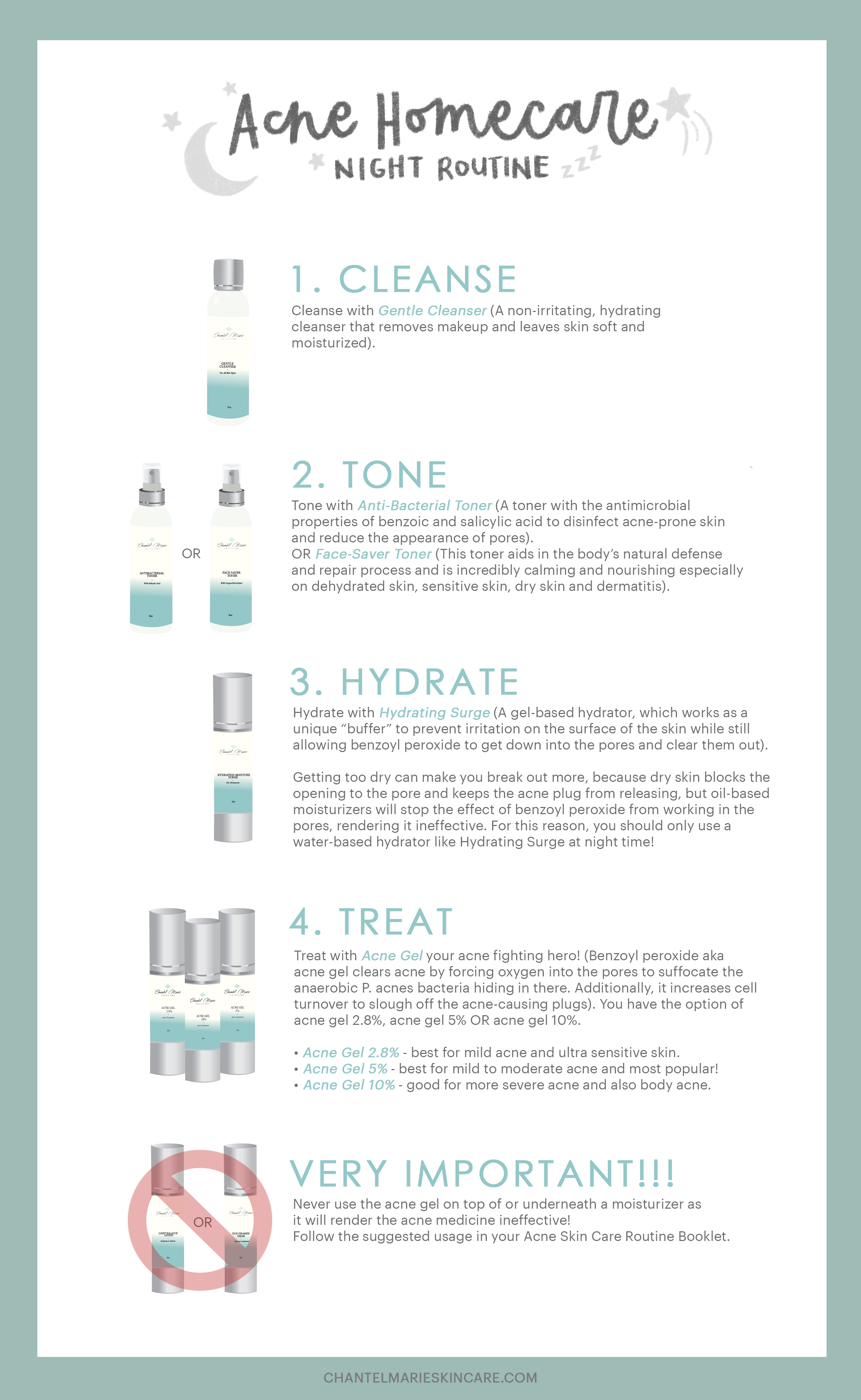 Chantel Marie Skincare - Night Routine.png  by chantel
