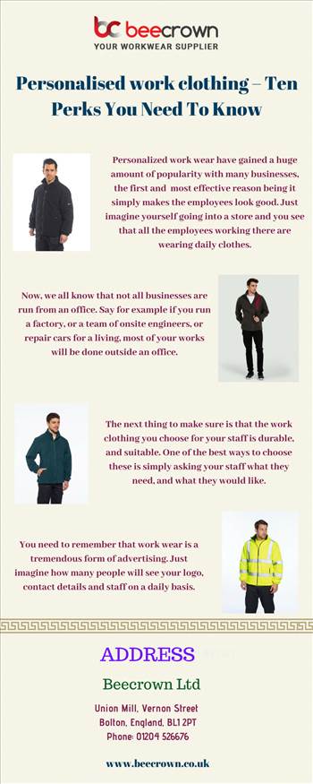 Personalised work clothing – Ten Perks You Need To Know.jpg by Beecrown