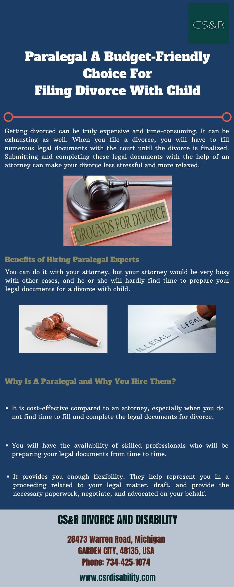 Paralegal A Budget-Friendly Choice For Filing Divorce With Child Many divorces are now resolved through the immediate process of legal documents to the court. Paralegals serve a valuable role as document prepares and guardians in various cases. For more details, visit: https://bit.ly/3abgdeR by csrdisability