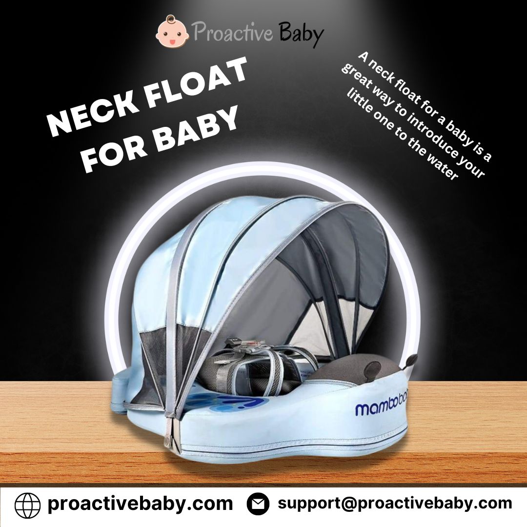 Neck float for baby A neck float for a baby is a great way to introduce your little one to the water. These floats are designed to support your baby's neck and head while they float in the pool or bathtub. visit: https://bit.ly/42pJVrX by Proactivebaby