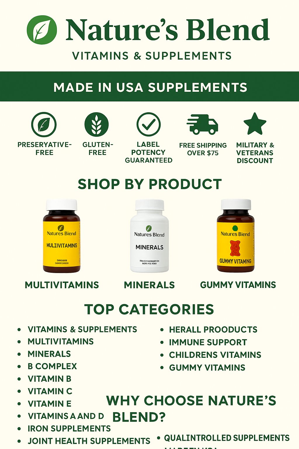 Naturesblend infographic.jpg https://www.naturesblendshop.com
https://www.facebook.com/nvcnaturesblend/
https://www.instagram.com/naturesblendvitamins/

Established expertise since 1974, specializing in contract manufacturing and private labeling of vitamins, minerals, herbal, sk by katelynmseng