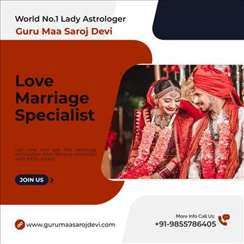 Being a love marriage specialist, Guru Maa Saroj Devi has made things better for everyone, many people have seen how overall things get better for them.

https://www.gurumaasarojdevi.com/love-marriage-specialist/