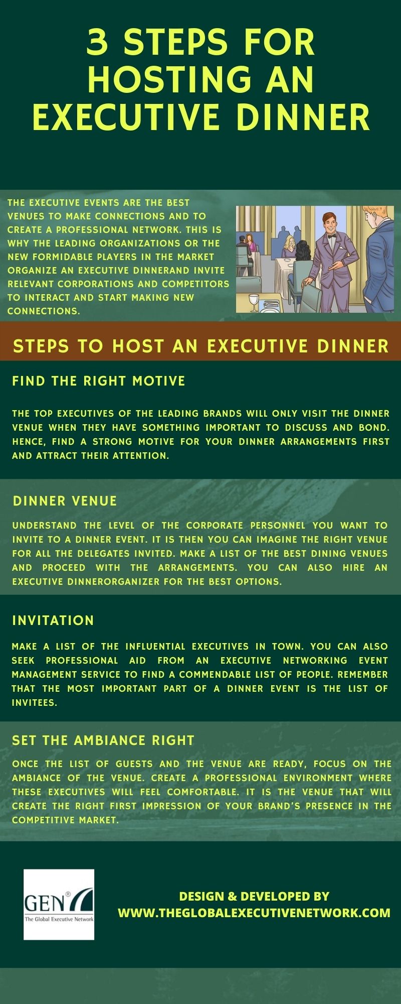 3 Steps for Hosting an Executive Dinner.jpg  by gentheglobalexecutivenetwork