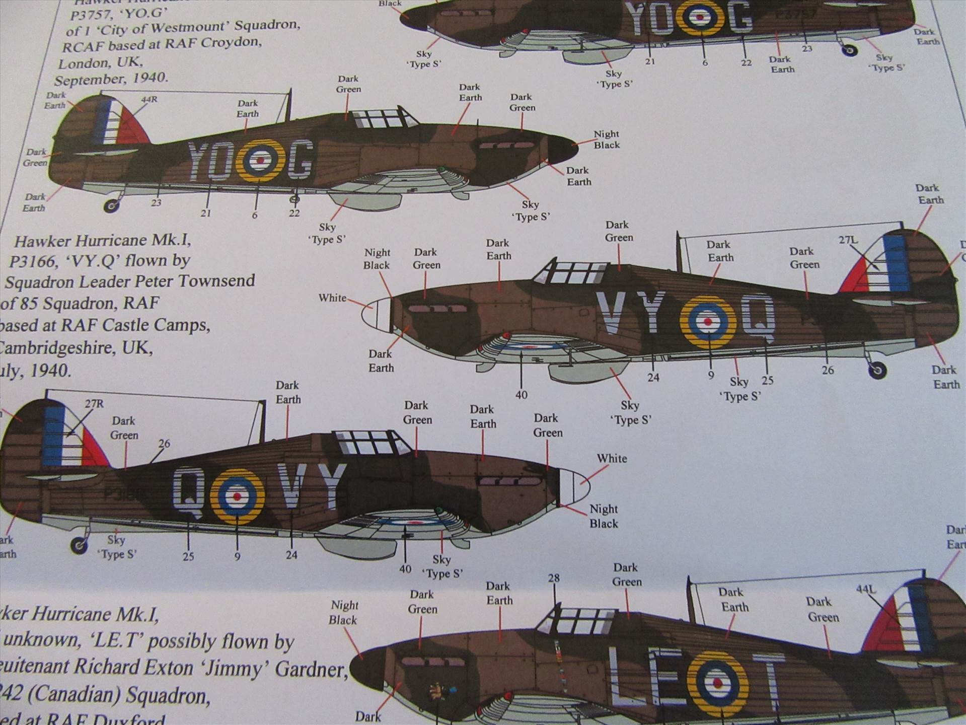 1/72 decals, Iliad 72013 3 85 1 Sqdn RCAF 56 17 Details about   Pre-War Hawker Hurricanes 