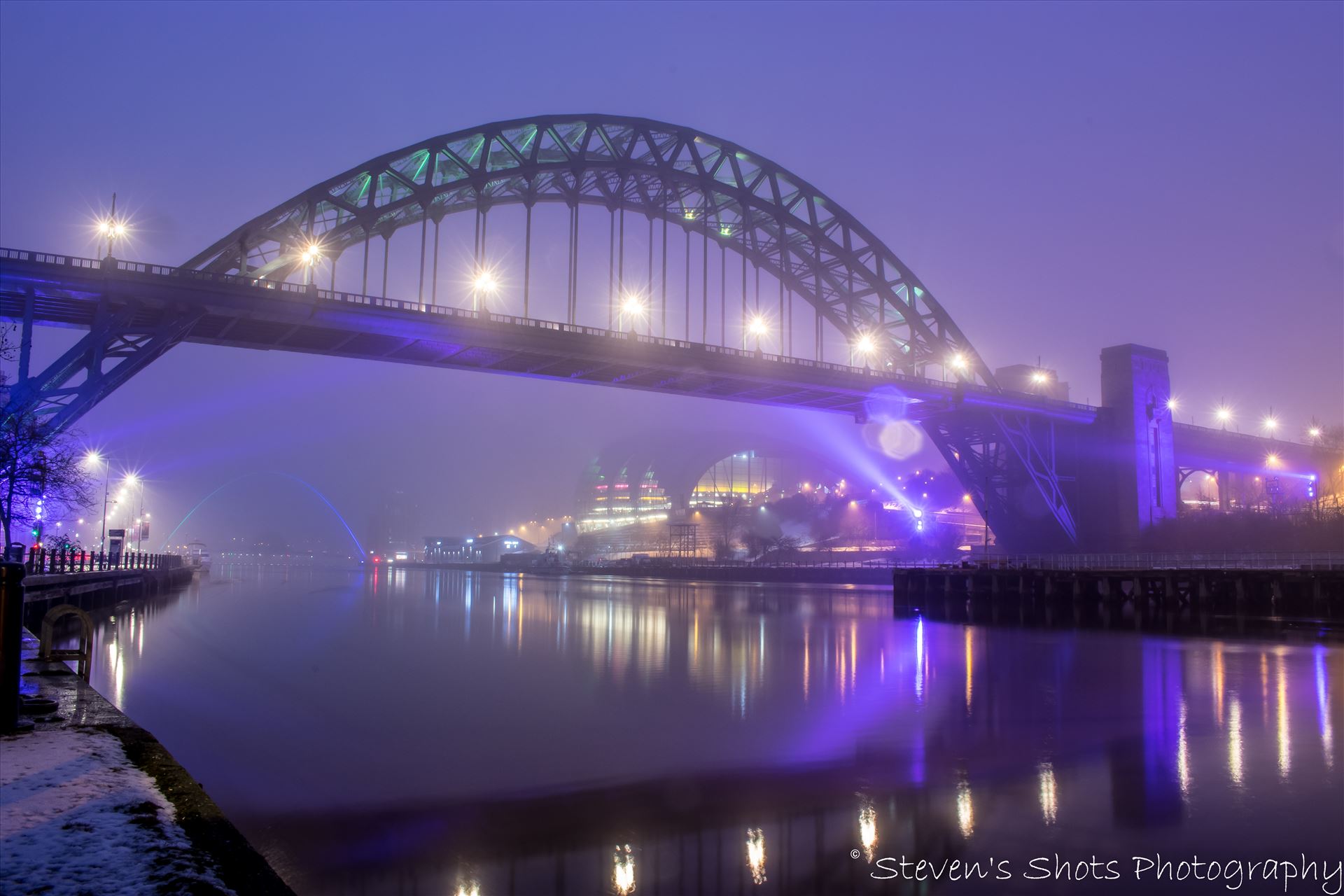 Colour Foggy Tyne Bridge with Sage 6.3.18.jpg  by Steven's Shots Photography