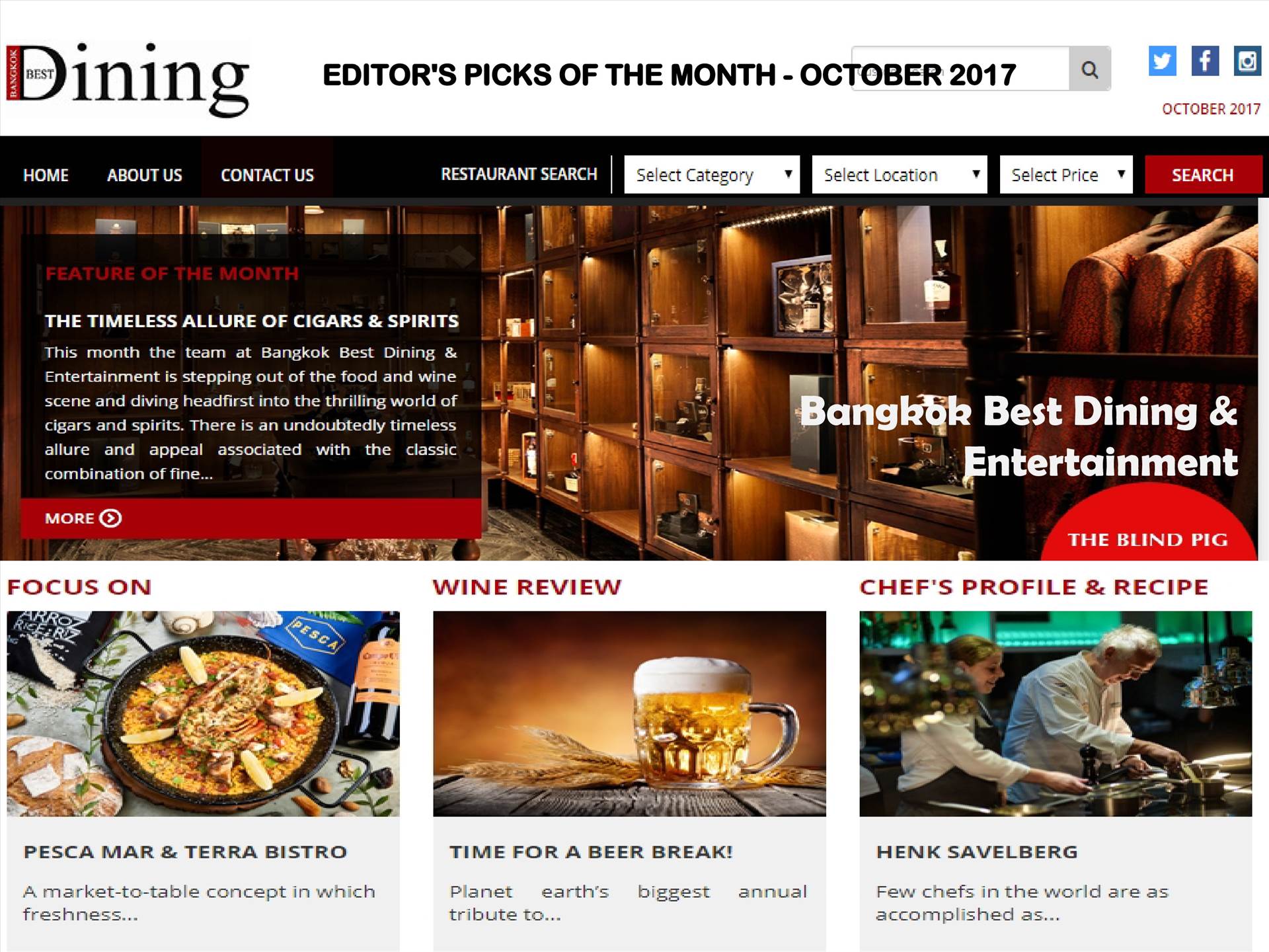 Bangkok Best Dining Magazine'S Picks of The Month - OCTOBER 2017 Get the details of the finest restaurants of October month with Bangkok best Restaurants. Visit http://www.bangkokbestdining.com.
 by bangkokbestdining