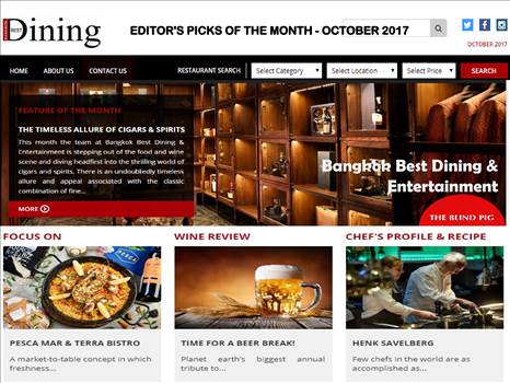 Bangkok Best Dining Magazine'S Picks of The Month - OCTOBER 2017 by bangkokbestdining