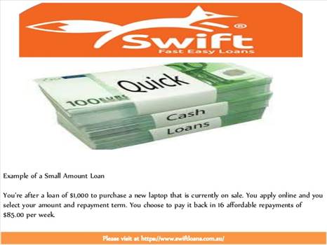 At Swift Loans Australia, we provide better solution for Payday Loans because our loans are tailored to your budget and our flexible repayment plans. Swift Loans is the best place to go for online cash loans. We have been granted a credit licence by Austr