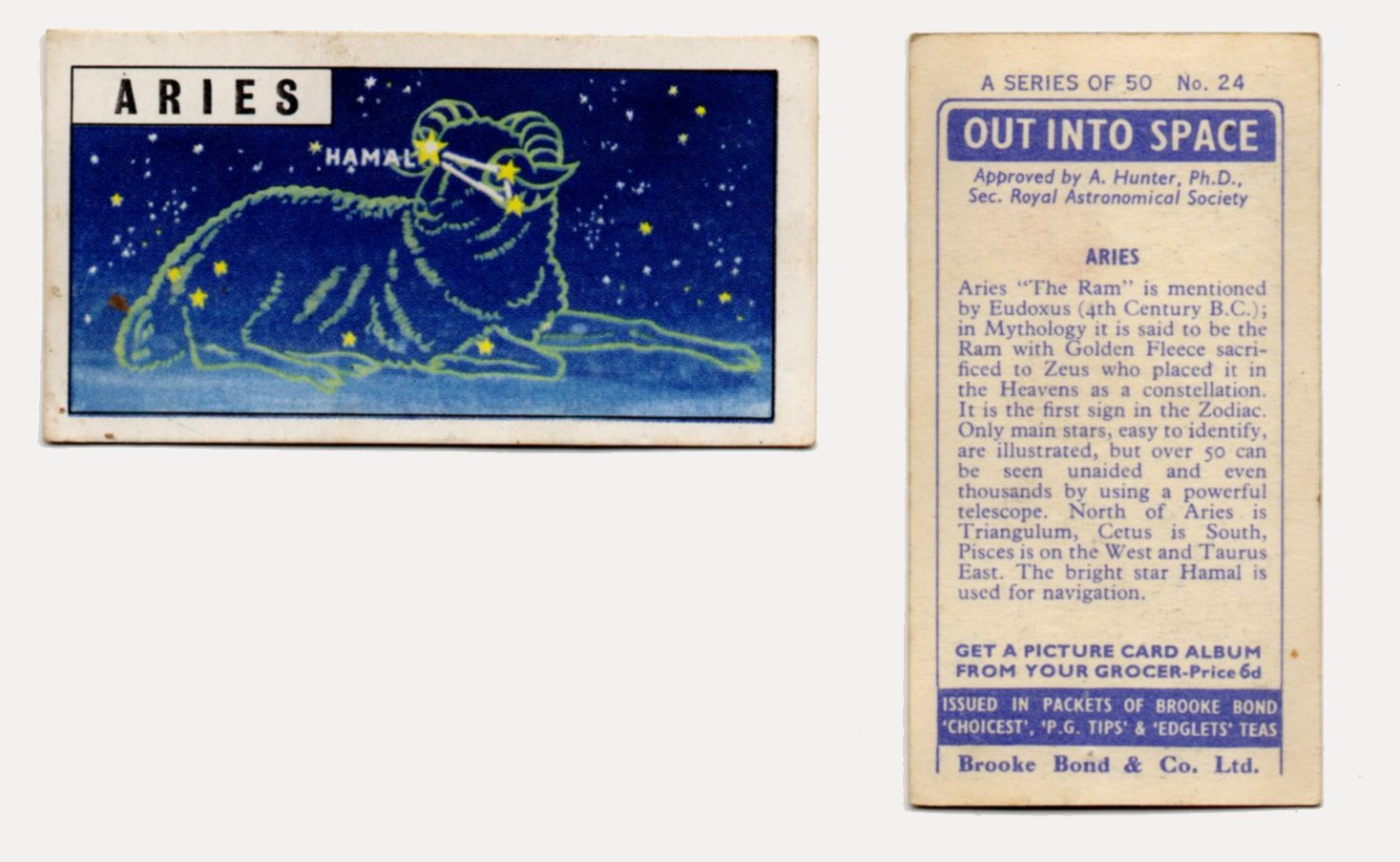 Brooke Bond Out Into Space #24 Aries CC0246.jpg  by whitetaylor