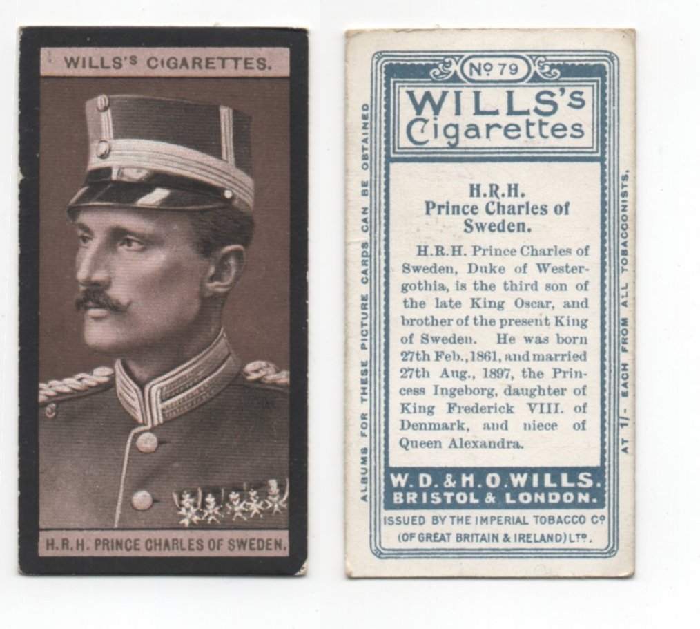 Wills European Royalty #79 Prince Of Sweden CC0109.jpg  by whitetaylor