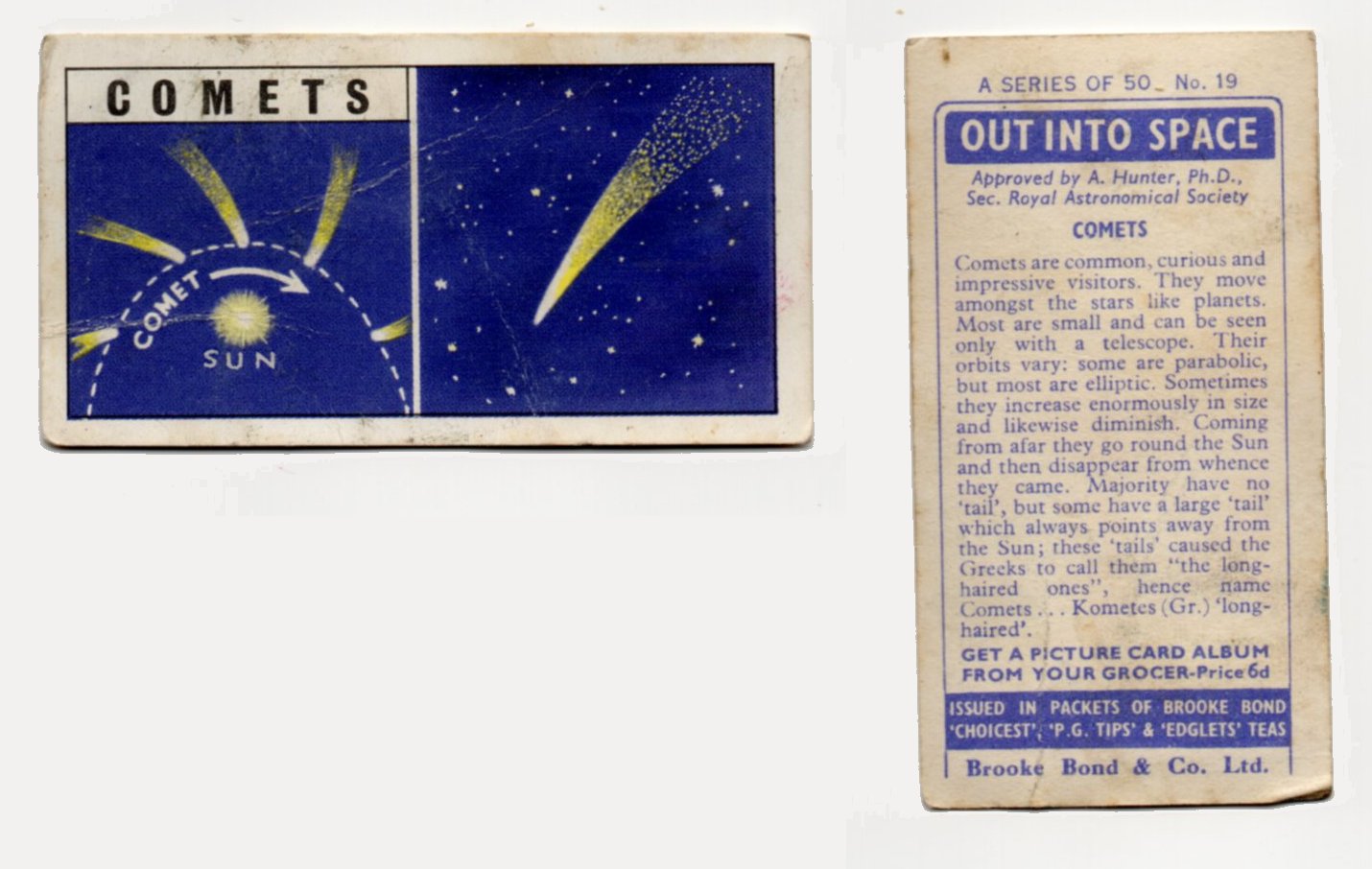 Brooke Bond Out Into Space #19 Comets CC0245.jpg  by whitetaylor