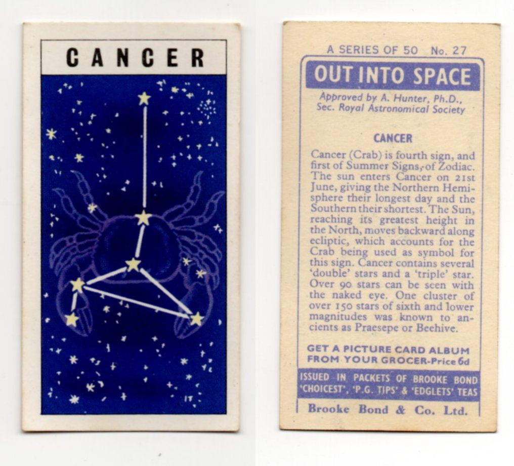 Brooke Bond Out Into Space #27 Cancer CC0248.jpg  by whitetaylor