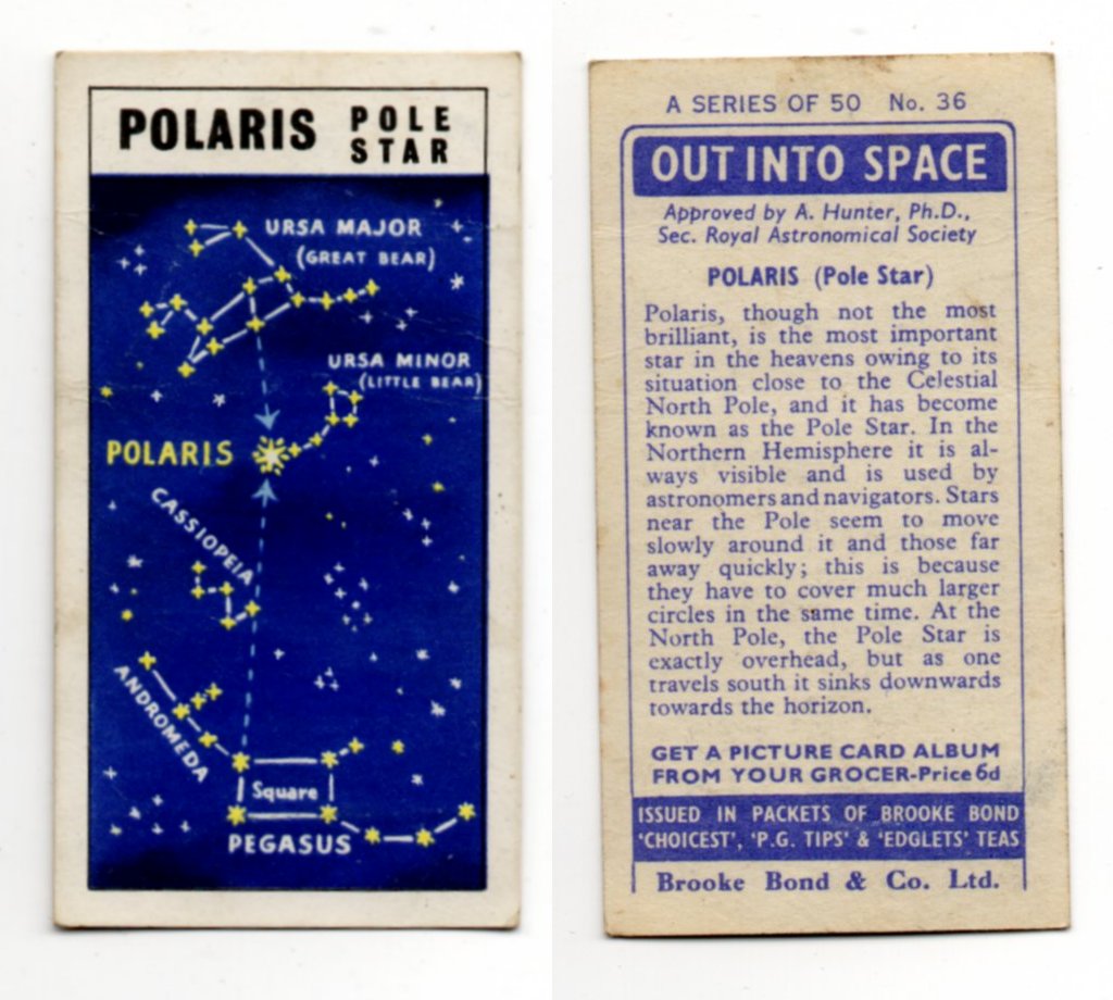 Brooke Bond Out Into Space #36 Polaris Pole Star CC0255.jpg  by whitetaylor