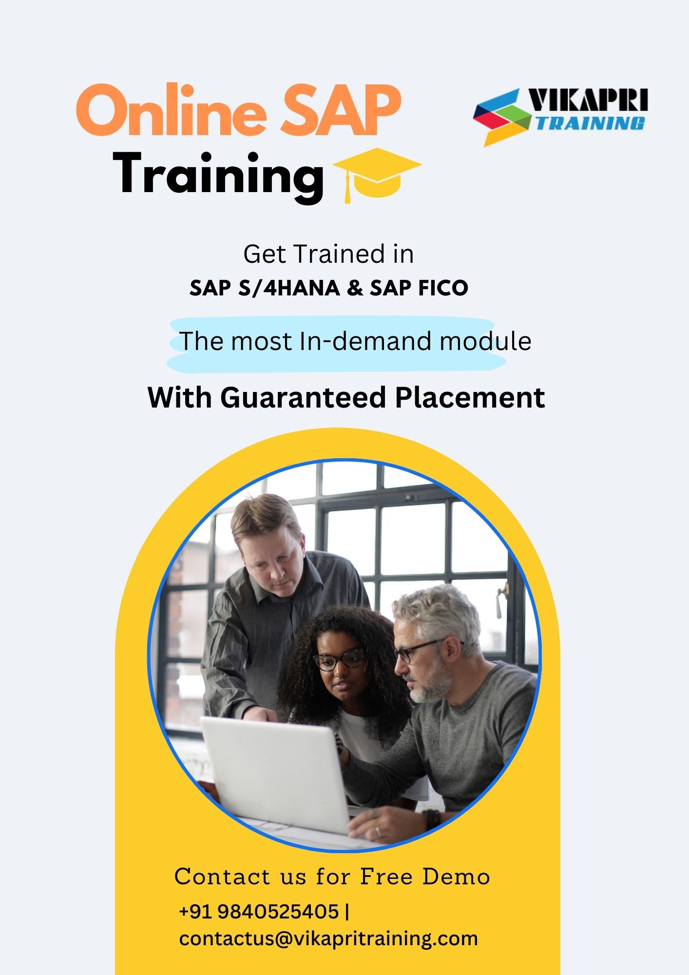 SAP Training in Chennai.jpg Get the best SAP Training in Chennai with advanced One-on-One training sessions and real-time projects by our experts. Complete the course in 45 days with Certification and Placement assistance. We provide weekdays & weekend classes at your flexible time  by Vikapri Training