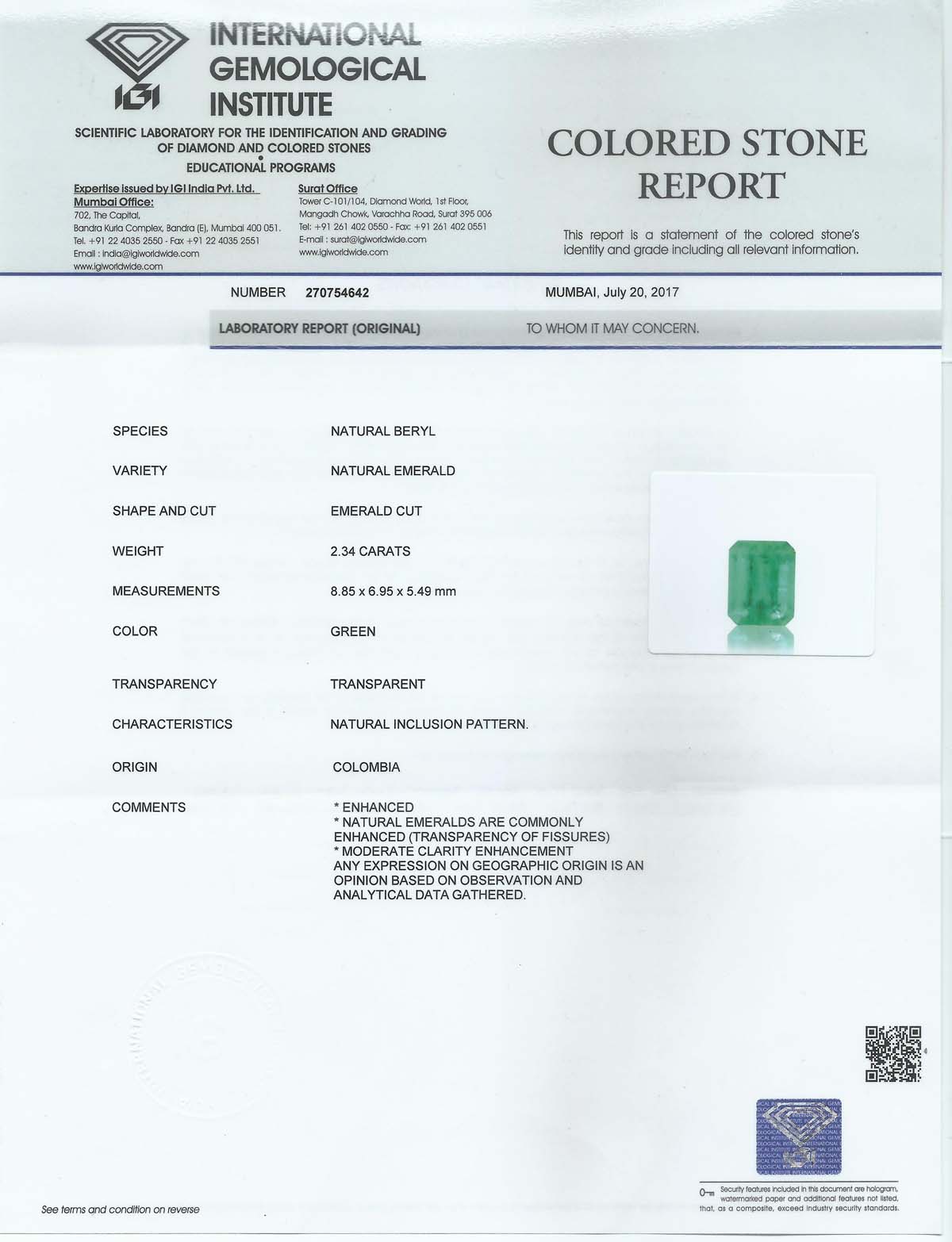 IGI_2-34Cts_Emerald_.jpg  by shreekrishnagems