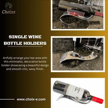 Single wine bottle holders by Choixe