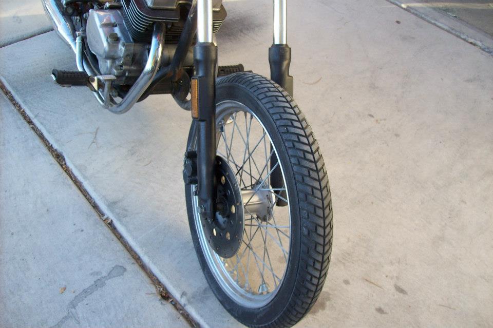 Bobber forks Nice clean look when opting for no fender by ShadowShack