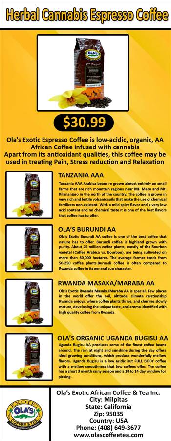 Ready for the Ultimate African Organic AAA low acid Herbal Coffee! Buy Ola’s organic herbal coffee USA that does not taste any different than your normal coffee taste online at best price only at olas coffee tea.For more details visit us: https://www.olas