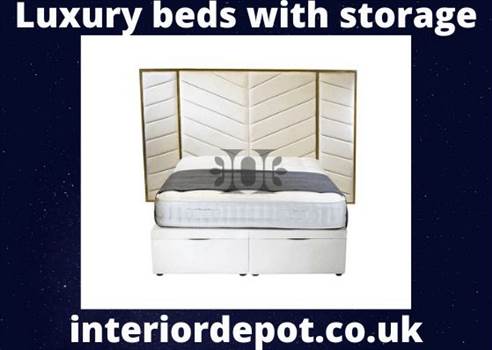Luxury beds with storage.gif by interiordepot