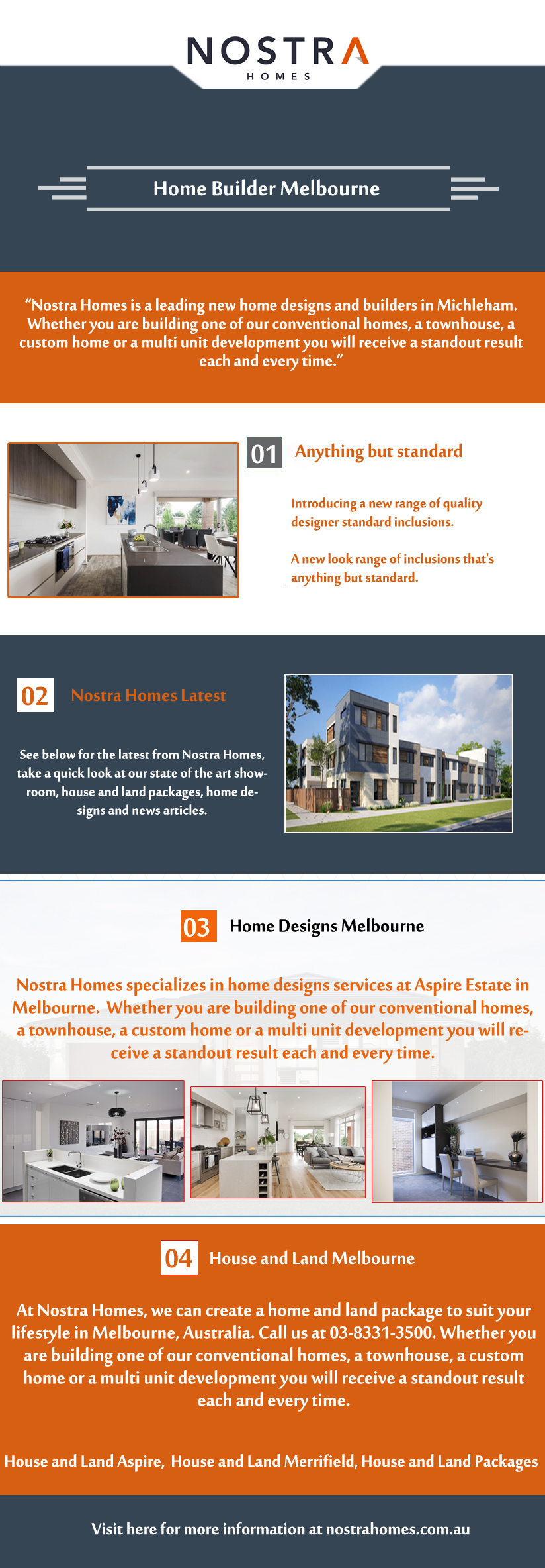 Builders in Melbourne.jpg Nostra Homes is a leading new home designs and builders in Melbourne. Whether you are building one of our conventional homes, a townhouse, a custom home. For more info at https://nostrahomes.com.au/ by Nostrahomes