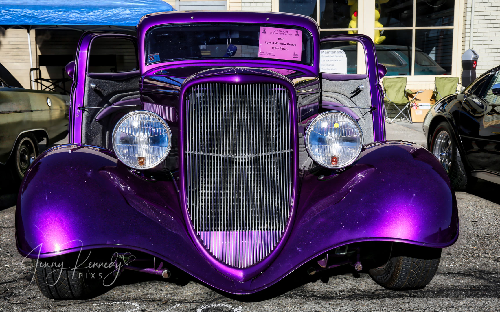 1933 Purple Ford 3 Window Coupe.jpg  by APhotographersLoveAffair