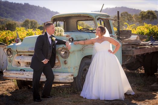 Wedding photography at the Fortino Winery, Gilroy, California, with Andrea and Tyler.