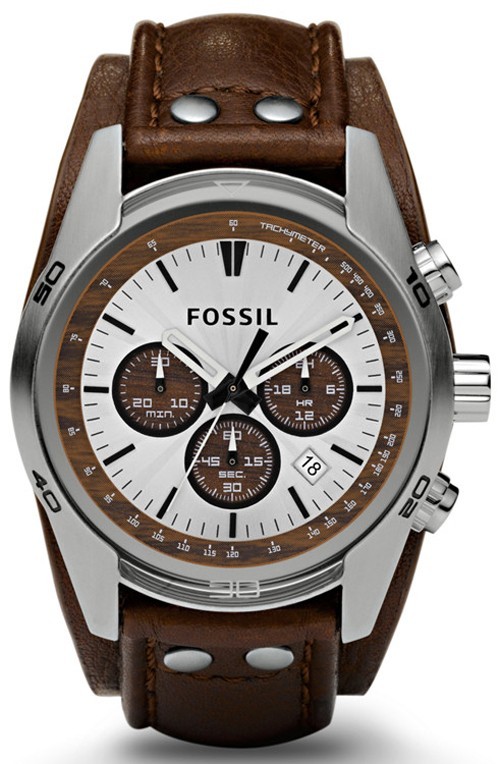 Fossil Cuff Chronograph Tan Leather CH2565 Mens Watch.jpg  by citywatchesnz