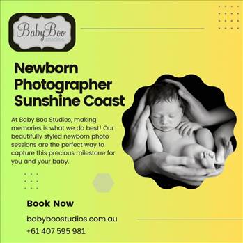 Newborn photographer Sunshine Coast by Babyboostudios