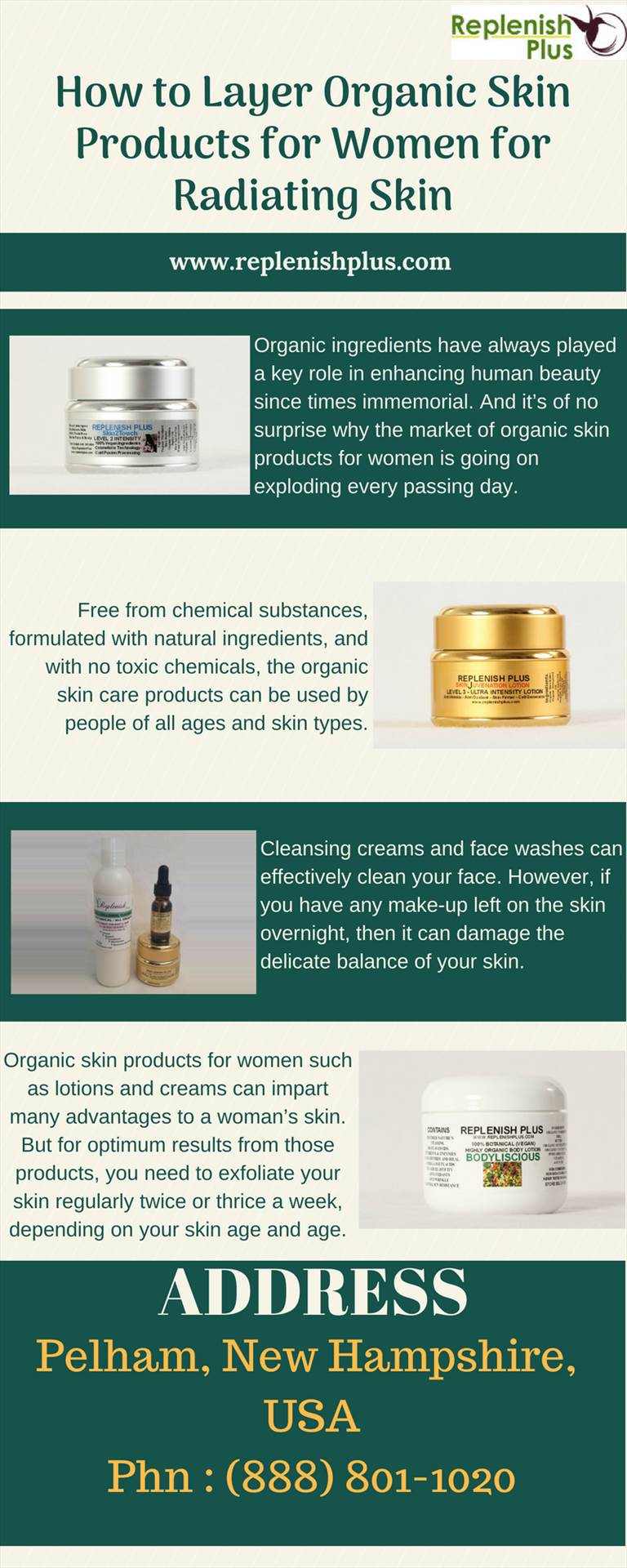 How to Layer Organic Skin Products for Women for Radiating Skin.jpg  by Replenish plus