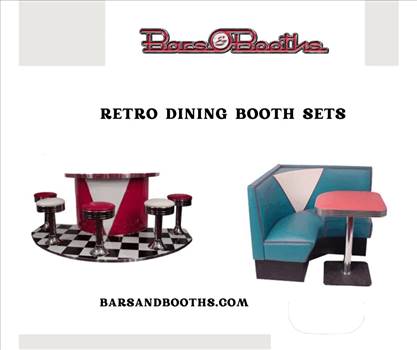 Retro Dining Booth Sets by barsandbooths