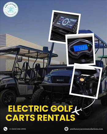 electric golf carts Rentals by amiluxury