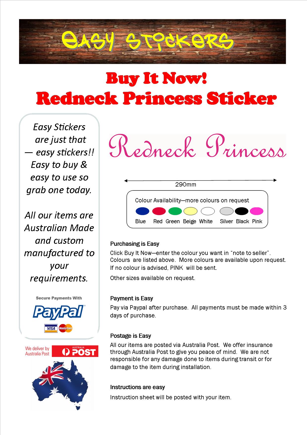 Ebay Template 290mm redneck princess.jpg  by easystickers