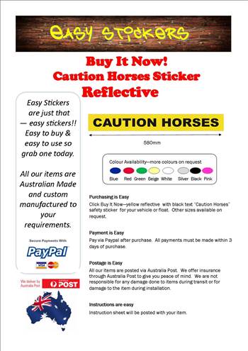 Ebay Template 580 caution horses.jpg by easystickers