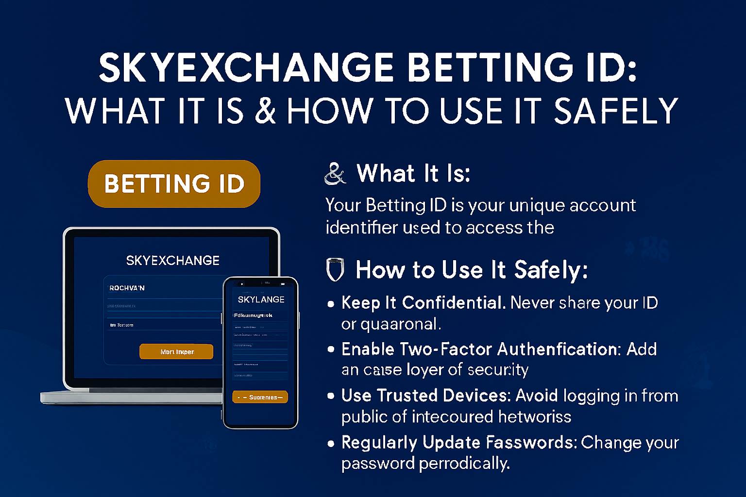 Skyexchange BettingSkyexchange Betting ID: What It Is & How to Use It Safely” A Skyexchange Betting ID is your unique access key to the Skyexchange platform, allowing you to place bets, manage your account, and enjoy a secure online gaming experience. Every registered user receives a dedicated ID that links directly to their profil by skyexchange