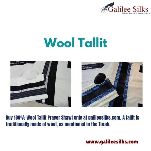 Wool Tallit Buy 100% Wool Tallit Prayer Shawl only at galileesilks.com. A tallit is traditionally made of wool, as mentioned in the Torah.  For more details, visit: https://www.galileesilks.com/collections/modern-tallit-for-men by amramrafi