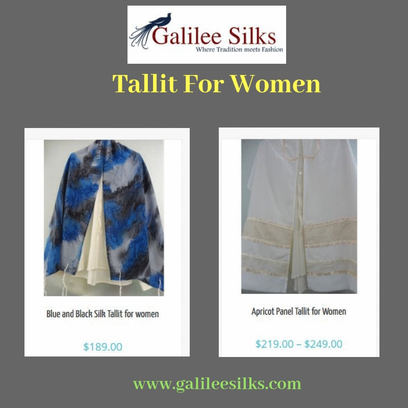 Tallit for women.gif Tallit for women was definitely a matter of controversy in the days gone by. But in the current time, they have become a part of the trending fashion and Jewish women around the world love wearing them.  For more details, visit: https://bit.ly/2Pl4eRf by amramrafi