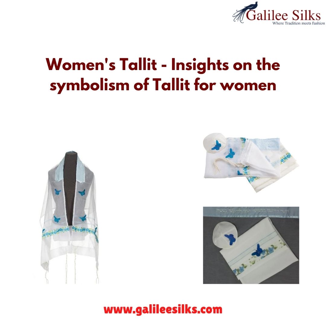Women's Tallit - Insights on the symbolism of Tallit for women One thing that you need to know while using the tallit is since the sacred writings are not permitted to be taken into a bathroom. For more details, visit: https://www.galileesilks.com/collections/womens-tallit-1 by amramrafi