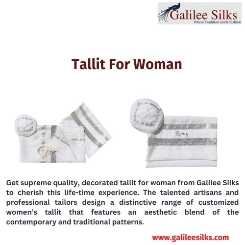 Tallit for woman Our handmade tallits hold the reputation of being unique both in terms of fabric and design.This time we have come up with some unique tallits for woman that can make your man jealous, and envy you! For more visit: https://www.galileesilks.com/ by amramrafi