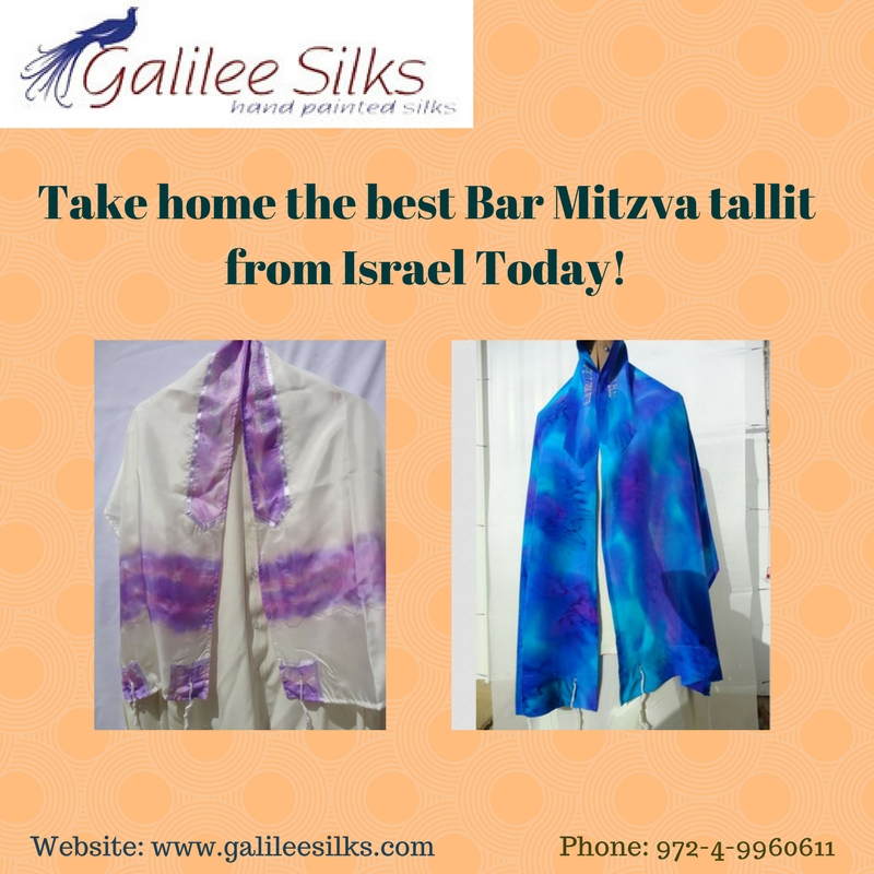 Take home the best Bar Mitzva tallit from Israel Today!.jpg The best Bar Mitzva tallit from Israel that are worth a buy are here. Tallit for men at Galilee Silks are hand-made and hand-printed. For more details, visit this website: http://www.123articleonline.com/articles/1040899/take-home-the-best-bar-mitzva-tall by amramrafi