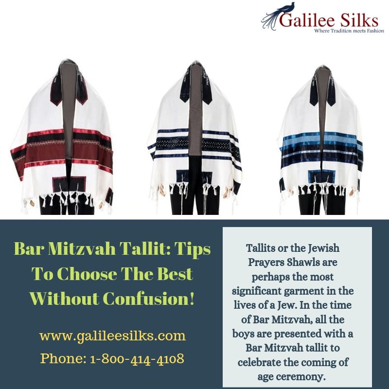 Bar Mitzvah Tallit Tips To Choose The Best Without Confusion! Tallits or the Jewish Prayers Shawls are perhaps the most significant garment in the lives of a Jew. Want to make this feeling unique? For more details, visit: https://bit.ly/2yv20I8
 by amramrafi