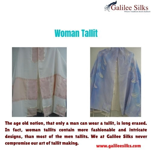 Woman tallit The age old notion, that only a man can wear a tallit, is long erased. In fact, woman tallits contain more fashionable and intricate designs, than most of the men tallits. For more details, visit: https://www.galileesilks.com/collections/womens-tallit-1 by amramrafi