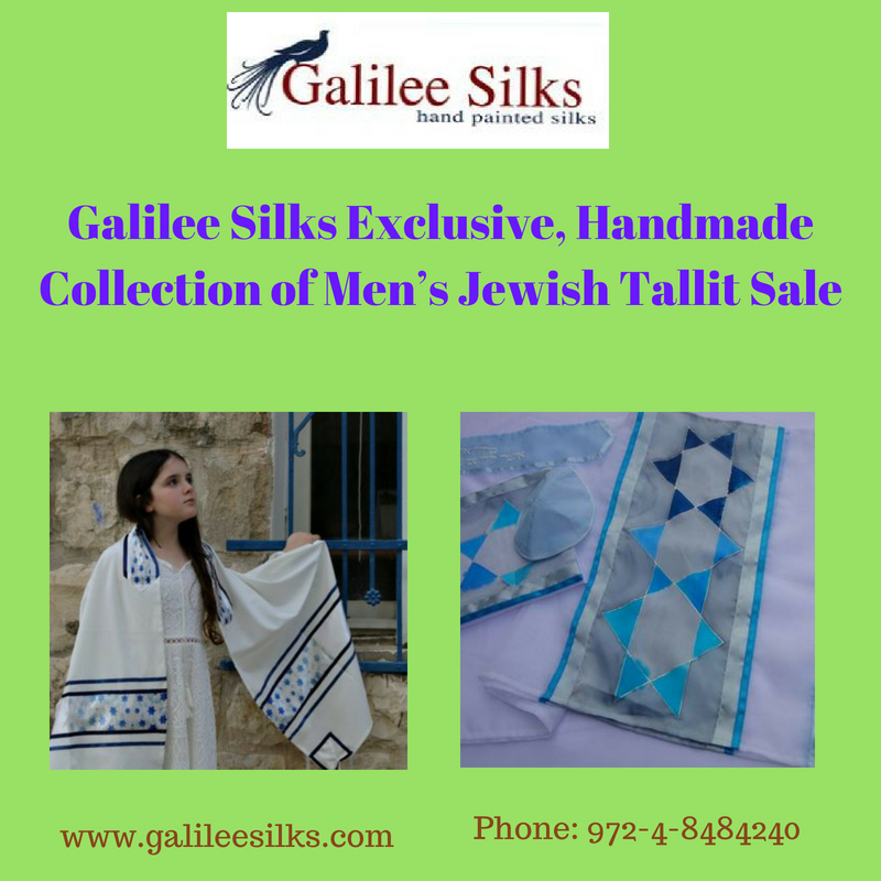 Galilee Silks Exclusive, Handmade Collection of Men’s Jewish Tallit Sale.jpg  by amramrafi