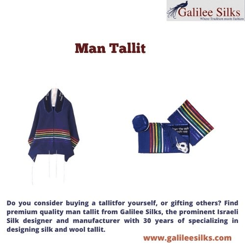 man tallit Do you consider buying a tallitfor yourself, or gifting others? Find premium quality man tallit from Galilee Silks, the prominent Israeli Silk designer. For more details, visit: https://www.galileesilks.com/collections/modern-tallit-for-men	 by amramrafi