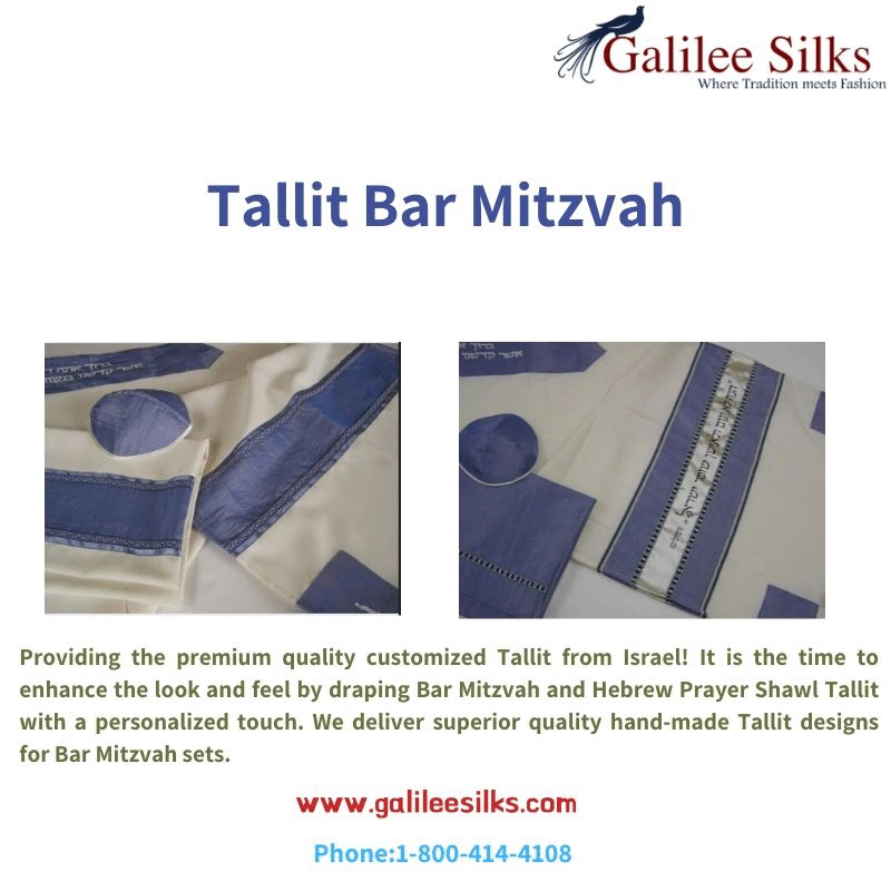 Tallit bar mitzvah It is the time to enhance the look and feel by draping Bar Mitzvah and Hebrew Prayer Shawl Tallit with a personalized touch. For more details, visit: https://bit.ly/35Pnaz2 by amramrafi