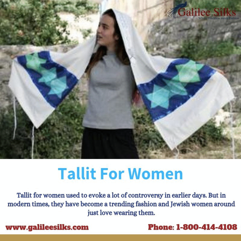 Tallit for women Tallit for women used to evoke a lot of controversy in earlier days. But in modern times, they have become a trending fashion and Jewish women around just love wearing them. For more details, visit: https://www.galileesilks.com/collections/womens-tallit-1 by amramrafi
