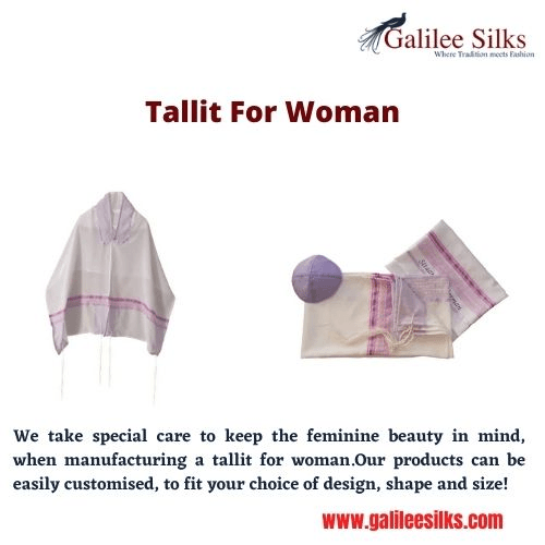 Tallit for woman We take special care to keep the feminine beauty in mind, when manufacturing a tallit for woman. For more details, visit: https://www.galileesilks.com/collections/womens-tallit-1 by amramrafi