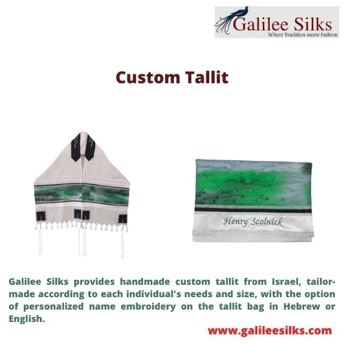 custom tallit Galilee Silks provides handmade custom tallit from Israel, tailor-made according to each individual's needs and size. For more details, visit: https://www.galileesilks.com/collections/modern-tallit-for-men/custom-tallit by amramrafi